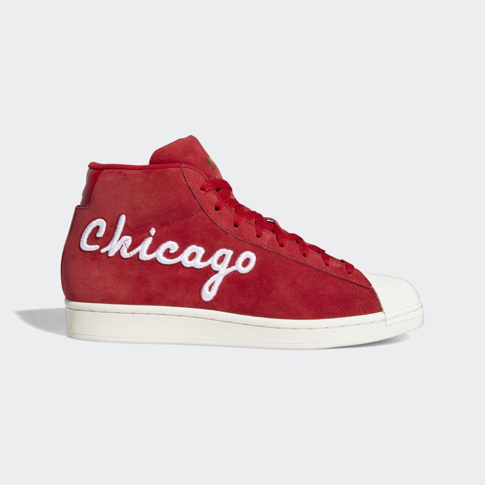 Originals Adidas Pro Model Dama Romania - Rosii/Albi/Aurii FV4485